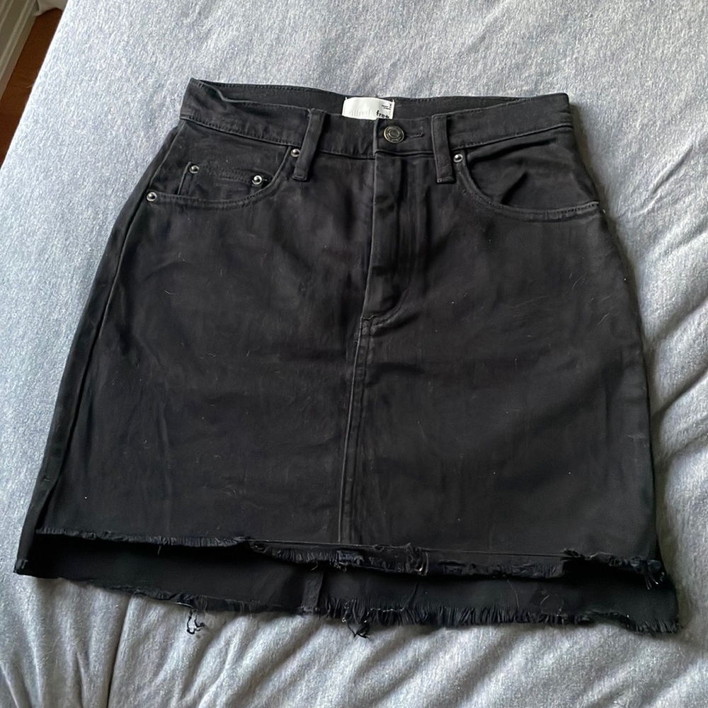 Wilfred free black denim skirt